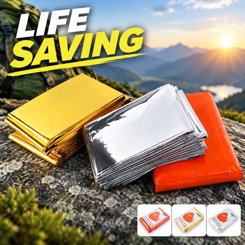 Survival Blanket Reflective - PET 알루미늄 코팅 응급 담요, 보온