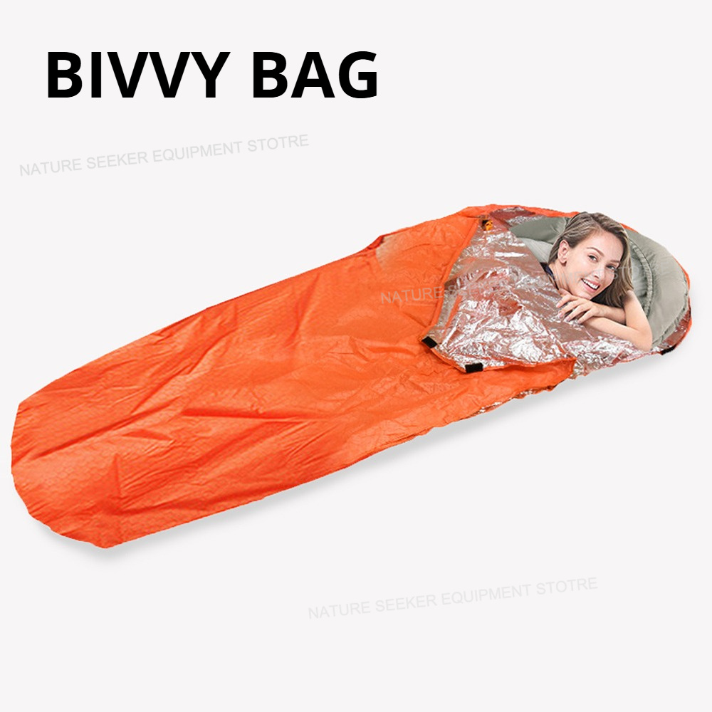 Bivy Bag Emergency - 비상용 보온 침낭 – 캠핑, 등산,
