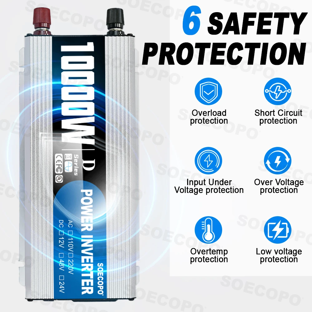 SOECOPO 10000W(최대 출력), 1100W(정 - Solar Emergency Charger 리뷰 및 가격