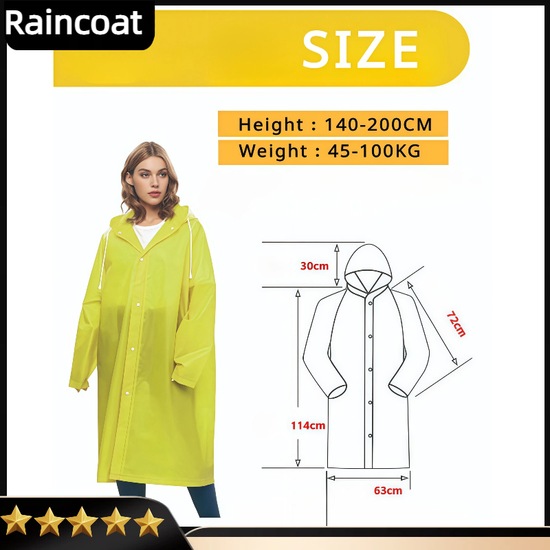 성인용 레인 판초 하이킹용 파우치 휴대용 판초 레인코트 - Emergency Poncho Rain 리뷰 및 가격